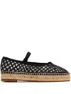 LOEFFLER RANDALL RAFFIA ESPADRILLES