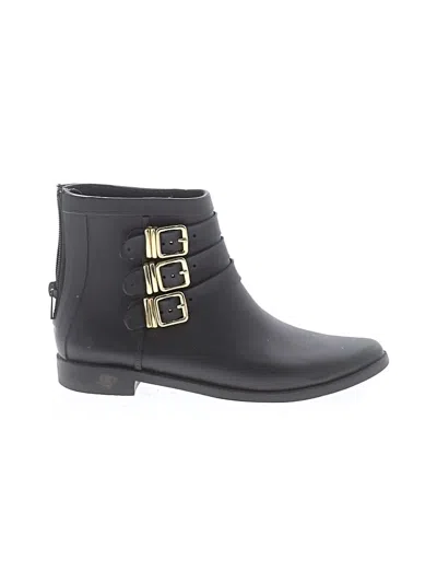 Pre-owned Loeffler Randall Rain Boots In Black