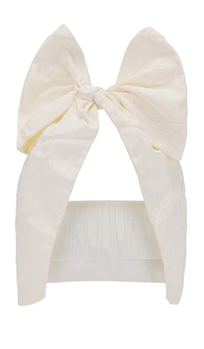 Loeffler Randall Ramona Bow Shoulder Bag In Cream