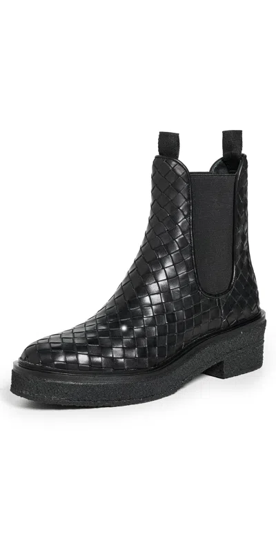 Loeffler Randall Raquel Crepe Sole Chelsea Boots Black