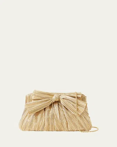 Loeffler Randall Rochelle Clutch In Gold