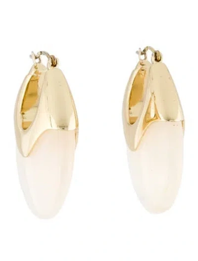 Pre-owned Loeffler Randall Resin Hoop Earrings In Multi