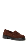 Loeffler Randall Rina Penny Loafer In Brown