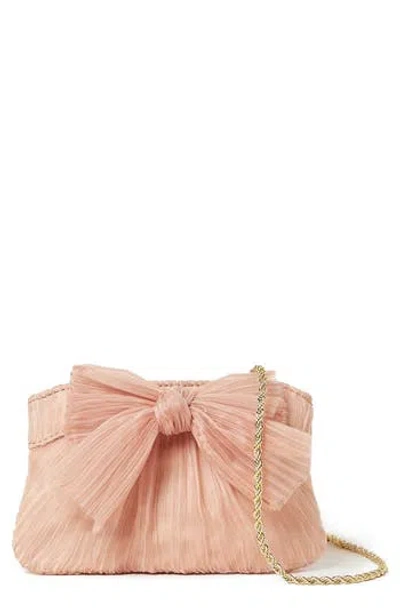 Loeffler Randall Rochelle Pleated Bow Clutch In Pink