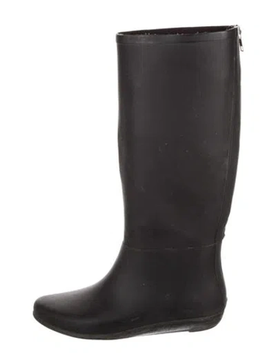 Pre-owned Loeffler Randall Rubber Rain Boots In Multi