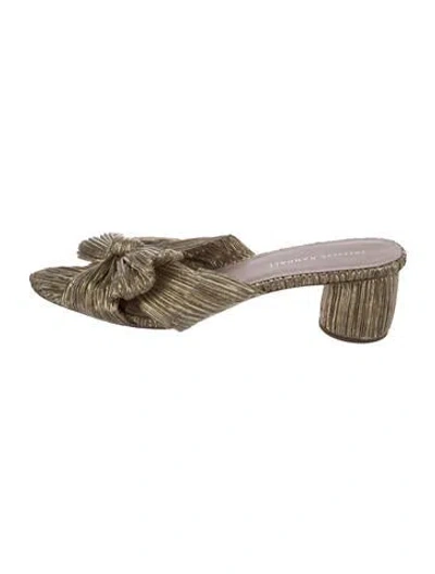 Pre-owned Loeffler Randall Sandals In Gold