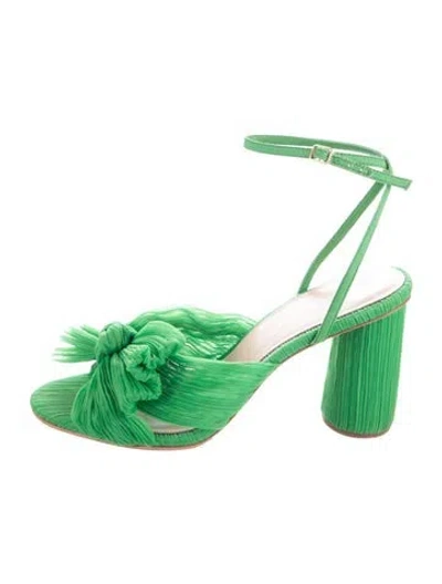 Pre-owned Loeffler Randall Sandals In Green