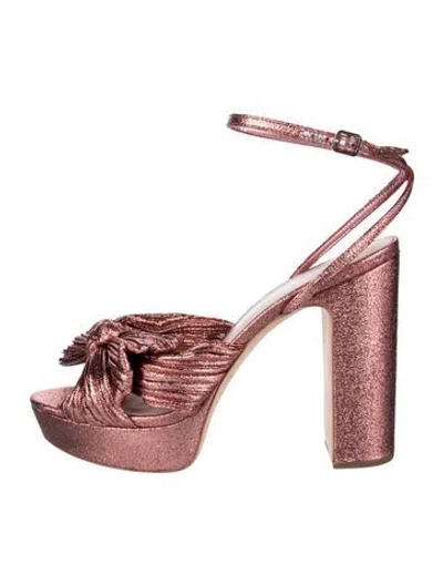 Pre-owned Loeffler Randall Sandals In Pink