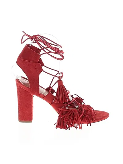 Pre-owned Loeffler Randall Sandals In Red