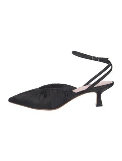 Pre-owned Loeffler Randall Satin Pumps In Blue