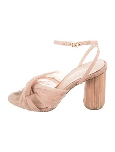 Pre-owned Loeffler Randall Satin Pumps In Neutrals