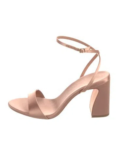 Pre-owned Loeffler Randall Satin Sandals In Pink
