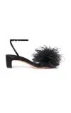 Loeffler Randall Senna Feather Sandals In Black