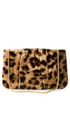 Loeffler Randall Serena Ruched Cheetah-print Clutch Bag In Leopard