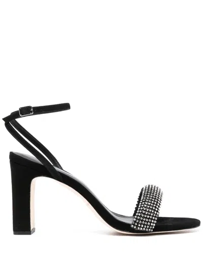 Loeffler Randall Shay 80mm Rhinestone-embellished Sandals In Black
