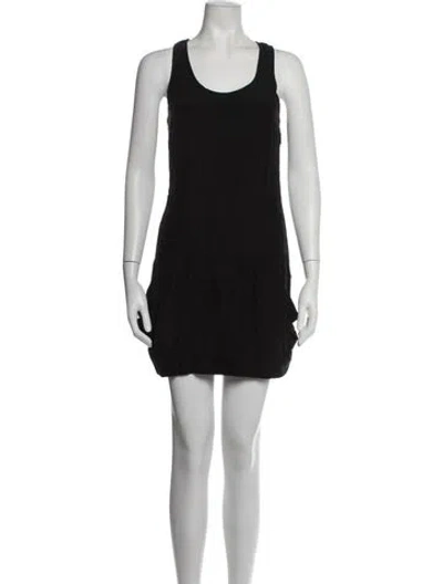 Pre-owned Loeffler Randall Silk Mini Dress In Blue