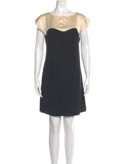 Pre-owned Loeffler Randall Silk Mini Dress In Green