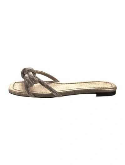 Pre-owned Loeffler Randall Slides In Gold