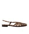 Loeffler Randall Devon Lattice Slingback Sandals Leopard In Multi