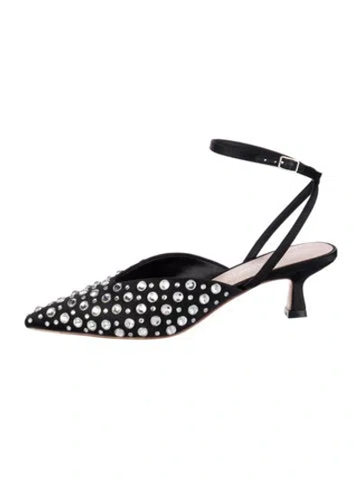 Pre-owned Loeffler Randall Slingback Pumps W/ Tags In Black