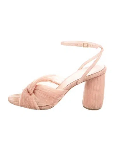 Pre-owned Loeffler Randall Slingback Sandals In Neutral