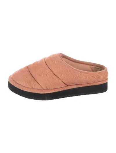 Pre-owned Loeffler Randall Slippers In Orange