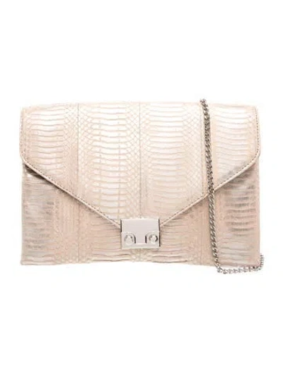 Pre-owned Loeffler Randall Snakeskin Clutch