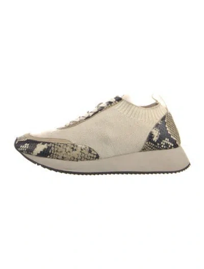 Pre-owned Loeffler Randall Sneakers In Neutral