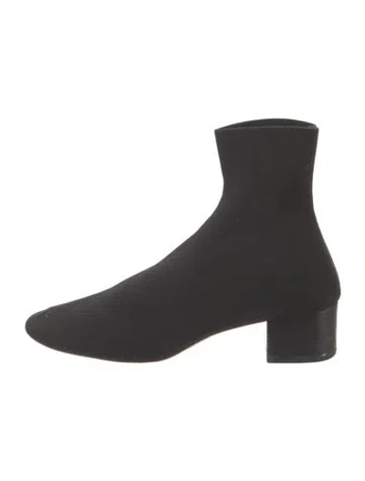 Pre-owned Loeffler Randall Sock Boots In Black
