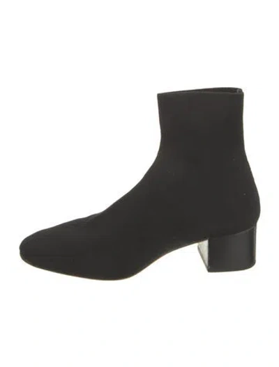 Pre-owned Loeffler Randall Sock Boots In Black