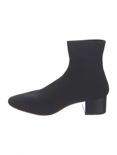 Pre-owned Loeffler Randall Sock Boots In Black