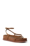 Loeffler Randall Ankle Wrap Footbed Sandal In Brown