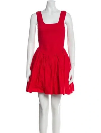 Pre-owned Loeffler Randall Square Neckline Mini Dress W/ Tags