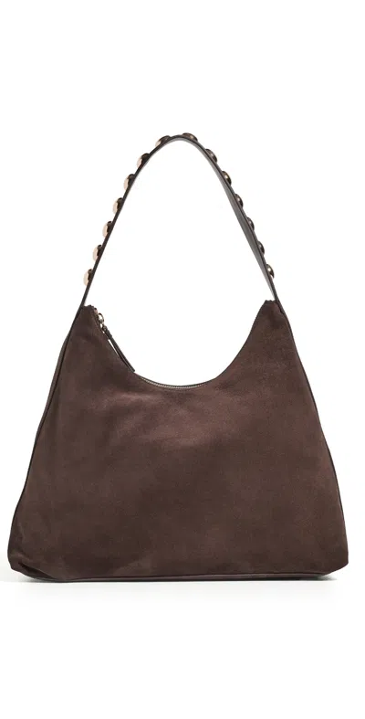 Loeffler Randall Stassie Studded Slouchy Suede Shoulder Bag Tmoro