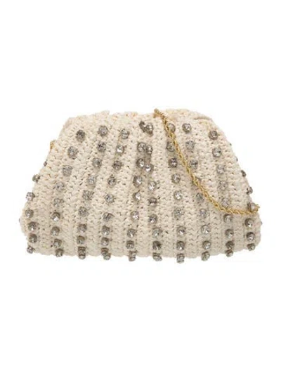 Pre-owned Loeffler Randall Straw Shoulder Bag In Neutrals