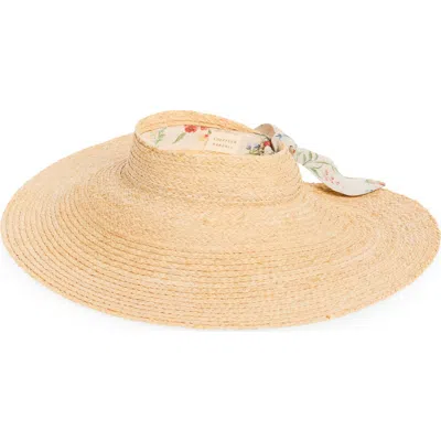 Loeffler Randall Straw Visor In Orange