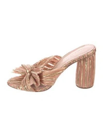 Pre-owned Loeffler Randall Striped Slides