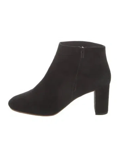 Pre-owned Loeffler Randall Suede Boots In Black