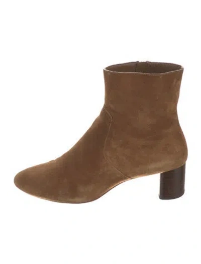 Pre-owned Loeffler Randall Suede Boots In Brown