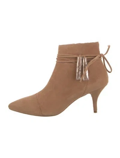 Pre-owned Loeffler Randall Suede Boots In Brown