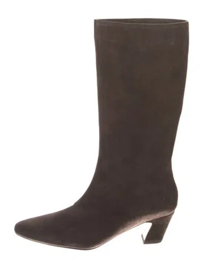 Pre-owned Loeffler Randall Suede Boots In Brown