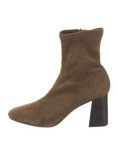 Pre-owned Loeffler Randall Suede Boots In Brown