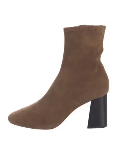 Pre-owned Loeffler Randall Suede Boots In Brown