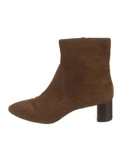 Pre-owned Loeffler Randall Suede Boots In Brown