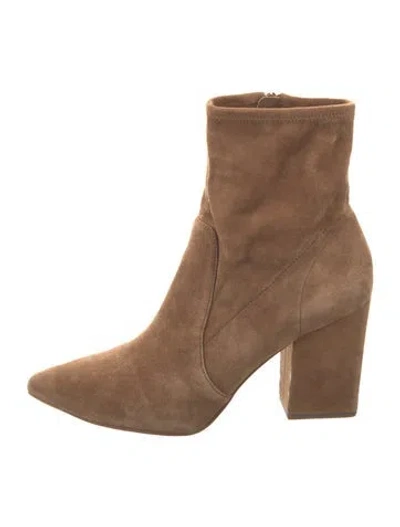 Pre-owned Loeffler Randall Suede Boots In Brown