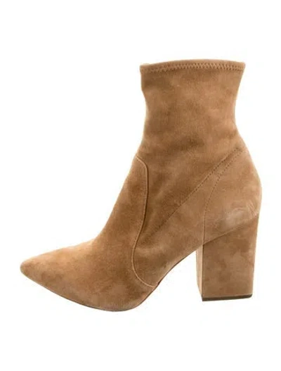 Pre-owned Loeffler Randall Suede Boots In Brown