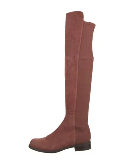 Pre-owned Loeffler Randall Suede Boots In Brown