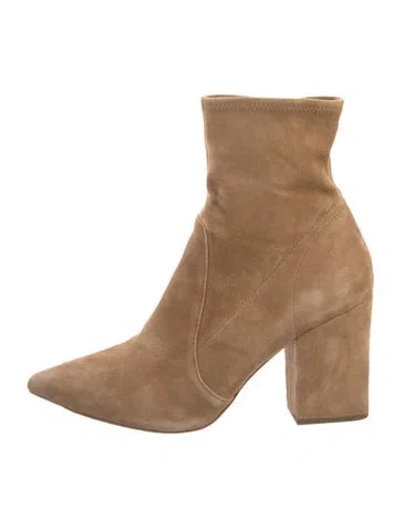 Pre-owned Loeffler Randall Suede Boots In Brown