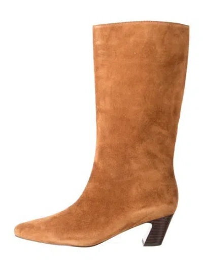 Pre-owned Loeffler Randall Suede Boots In Brown