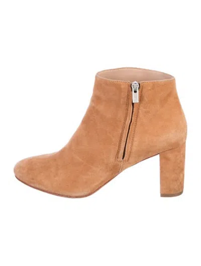 Pre-owned Loeffler Randall Suede Boots In Brown